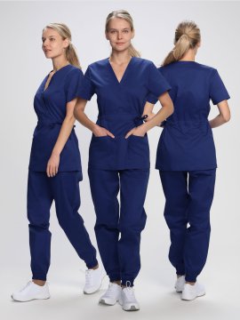 Костюм женский MedLine Марго (тк.Смесовая,145), т.синий