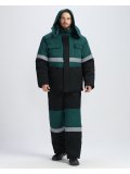 Костюм зимний Нордхард-2 СОП (тк.Смесовая,250) п/к, черный/зеленый