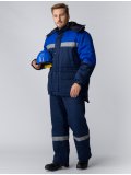 Костюм зимний Баррик-2 СОП (тк.Смесовая,210) п/к, т.синий/васильковый