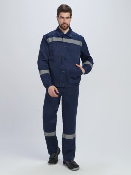 Костюм Лигор-1 СОП (тк.Смесовая,210) брюки, т.синий
