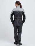 Костюм женский Вектрон-1 У. (тк.Смесовая,240) брюки, т.серый/св.серый/черный