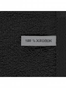 Полотенце Софт Лайт 30х60 (тк.Хлопок,350), черный