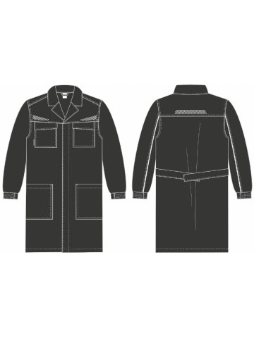 Халат ProfLineSpecialist (тк.Смесовая,240), черный