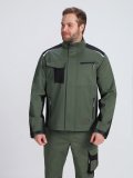 Костюм ProfLineLeader-1 (тк.Хлопок/Спандекс,260) брюки, хаки/черный