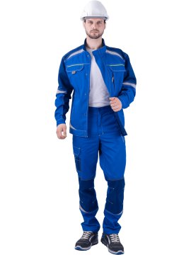 Куртка ТУРБО SAFETY летняя, василек-синий