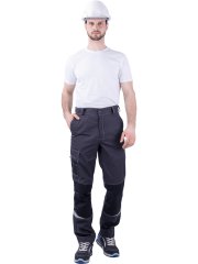 Брюки ТУРБО SAFETY летние, т.серый-черный