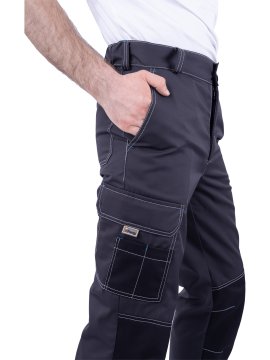 Брюки ТУРБО SAFETY летние, т.серый-черный