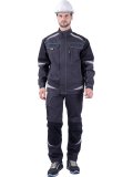 Куртка ТУРБО SAFETY летняя, т.серая-черная