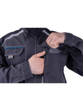 Куртка ТУРБО SAFETY летняя, т.серая-черная