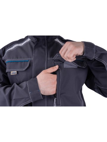 Куртка ТУРБО SAFETY летняя, т.серая-черная