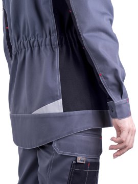 Куртка ТУРБО SAFETY летняя, серый-черный-красный, женская