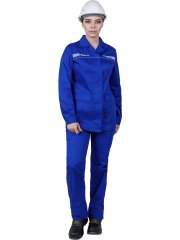 Костюм ОПЕРАТОР летний, василек, женский (Куртка+брюки)