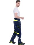 Брюки ACTIVE FLEX / АКТИВ ФЛЕКС, летние, т.синий-флуоресцентный желтый