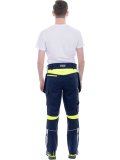 Брюки ACTIVE FLEX / АКТИВ ФЛЕКС, летние, т.синий-флуоресцентный желтый
