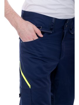 Брюки ACTIVE FLEX / АКТИВ ФЛЕКС, летние, т.синий-флуоресцентный желтый