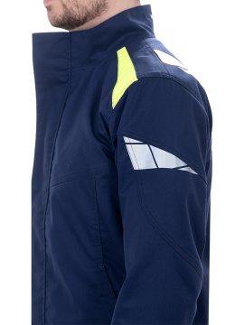 Куртка ACTIVE FLEX / АКТИВ ФЛЕКС, летняя, т.синий-флуоресцентный желтый
