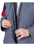 Куртка ХАЙ-ТЕК SAFETY зимняя, серый-красный-черный, женская