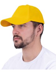 Бейсболка желтая