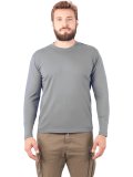 Футболка длинный рукав серая 160 г/м2