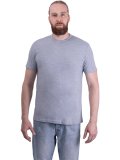 Футболка короткий рукав 160 г/м2, серая меланж
