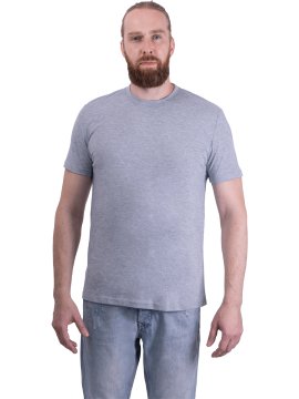 Футболка короткий рукав 160 г/м2, серая меланж