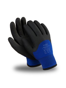 Перчатки ЮНИТ ОЙЛ (WG-782), акрил, нейлон, HPT® 3/4, цвет черно-синий