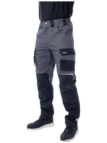 Летние брюки Brodeks KS 302, серый/черный