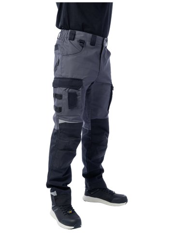 Летние брюки Brodeks KS 302, серый/черный