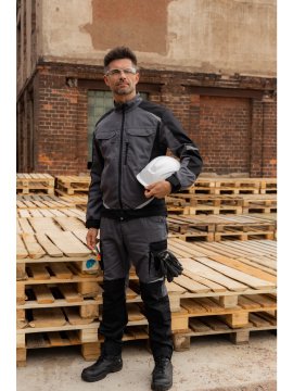 Летние брюки Brodeks KS 302, серый/черный