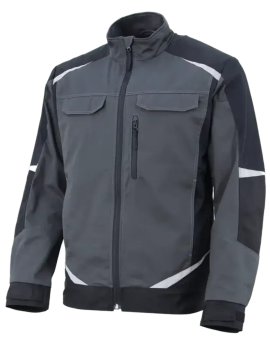 Летняя куртка Brodeks KS 202 C, графит серый/черный (100% хлопок!)