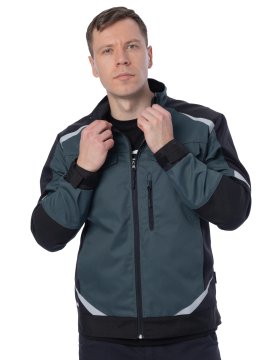 Летняя куртка Brodeks KS 202, хвойный/черный