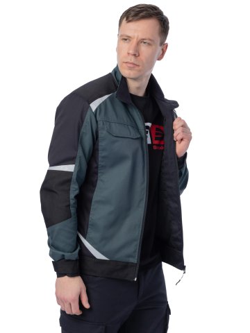 Летняя куртка Brodeks KS 202, хвойный/черный