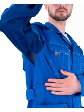 Халат ТУРБО SAFETY летний, василек-синий