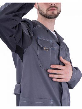 Халат ТУРБО SAFETY летний, серый-т.серый